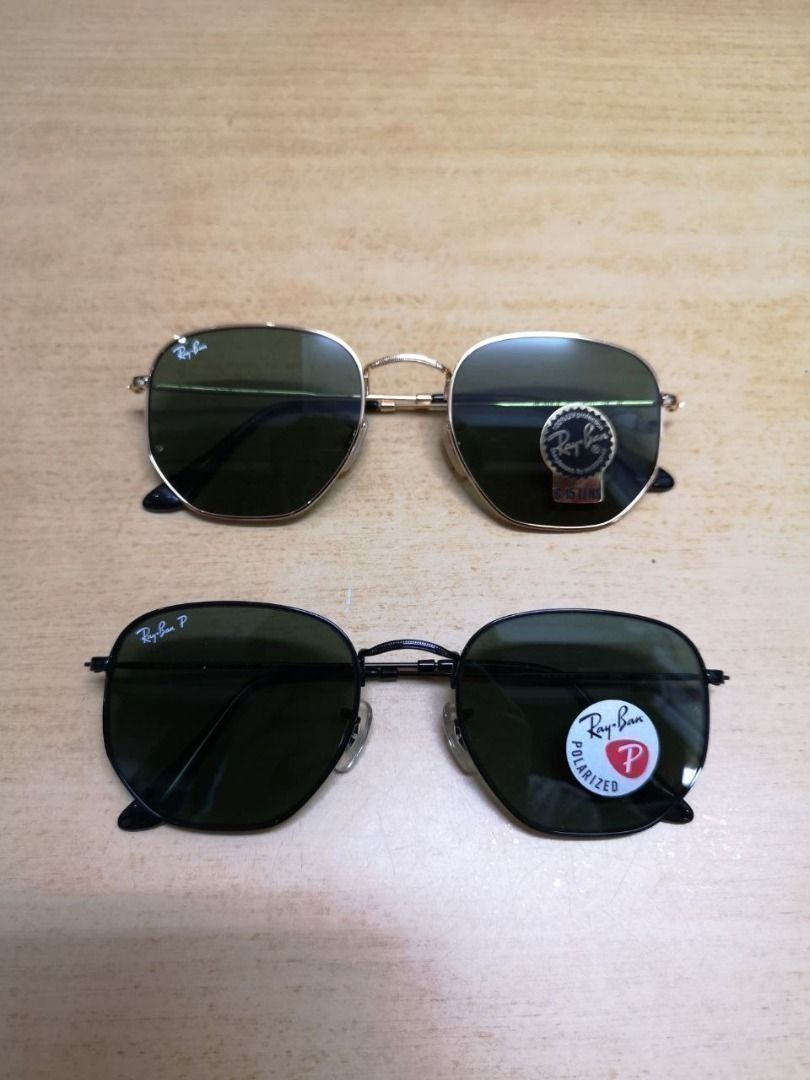 Hexagonal flat deals lenses black