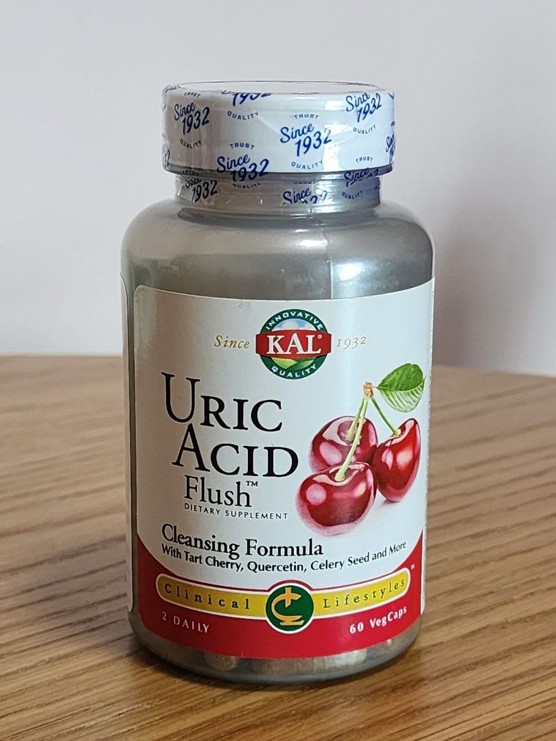 Uric Acid Flush (60 VegCaps), Health & Nutrition, Health Supplements ...