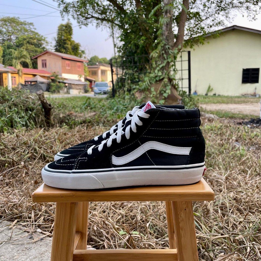 Black vans uk 8 hot sale