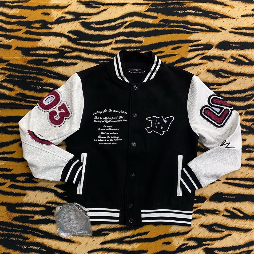 Louis Vuitton Varsity Jacket  Jaket, Model pakaian, Pakaian