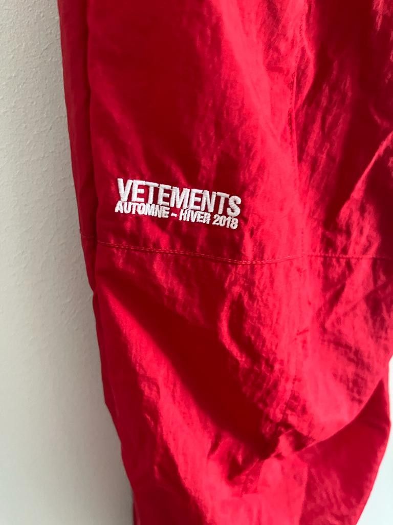 Vetements x Reebok Reworked Track Pants Red