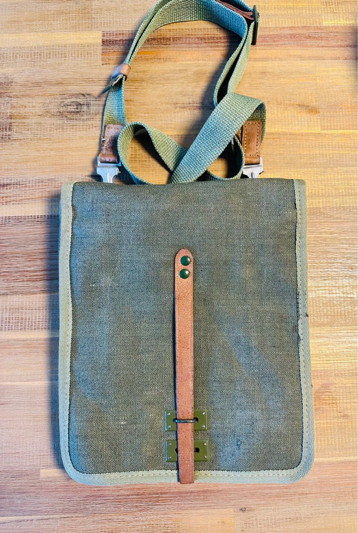 Vintage Canvas Military Messenger Bag, Men's Fashion, Bags, Sling Bags on Carousell