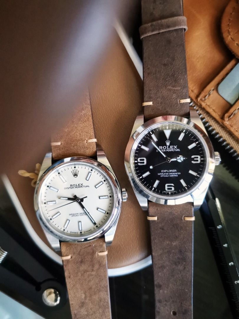 Distressed leather watch strap sales