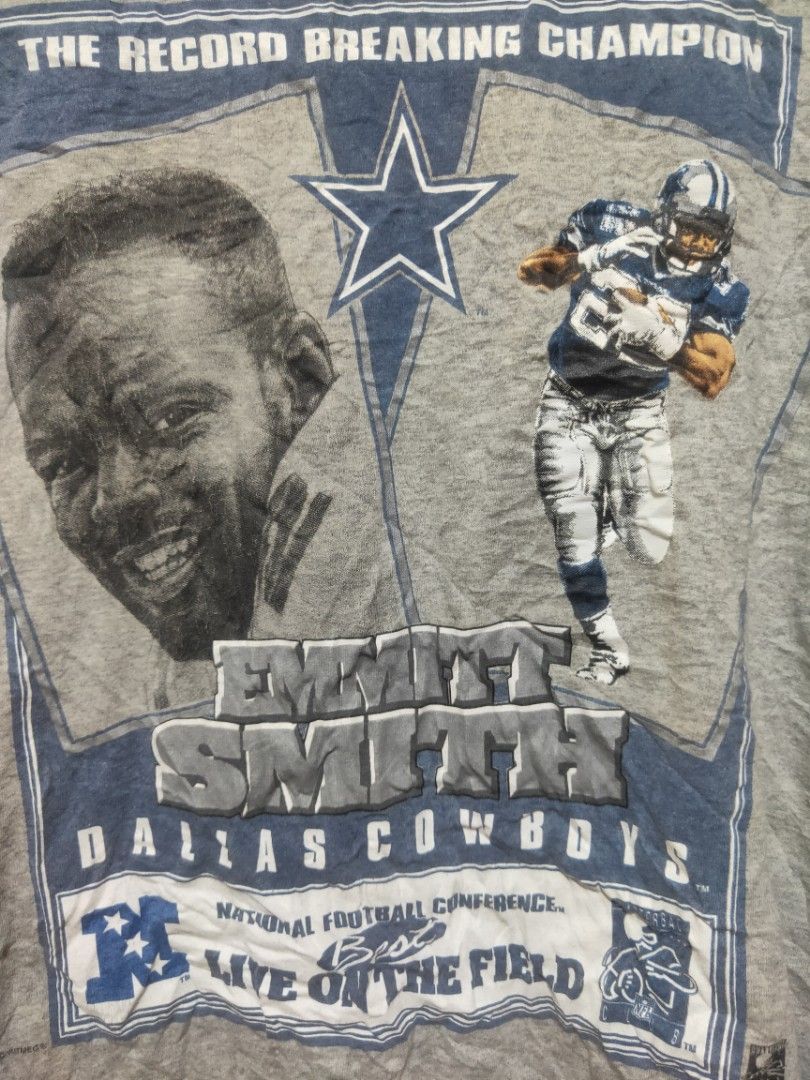 Vintage 1996 Emmitt Smith The Record Breaking Champion Dallas Cowboys ...