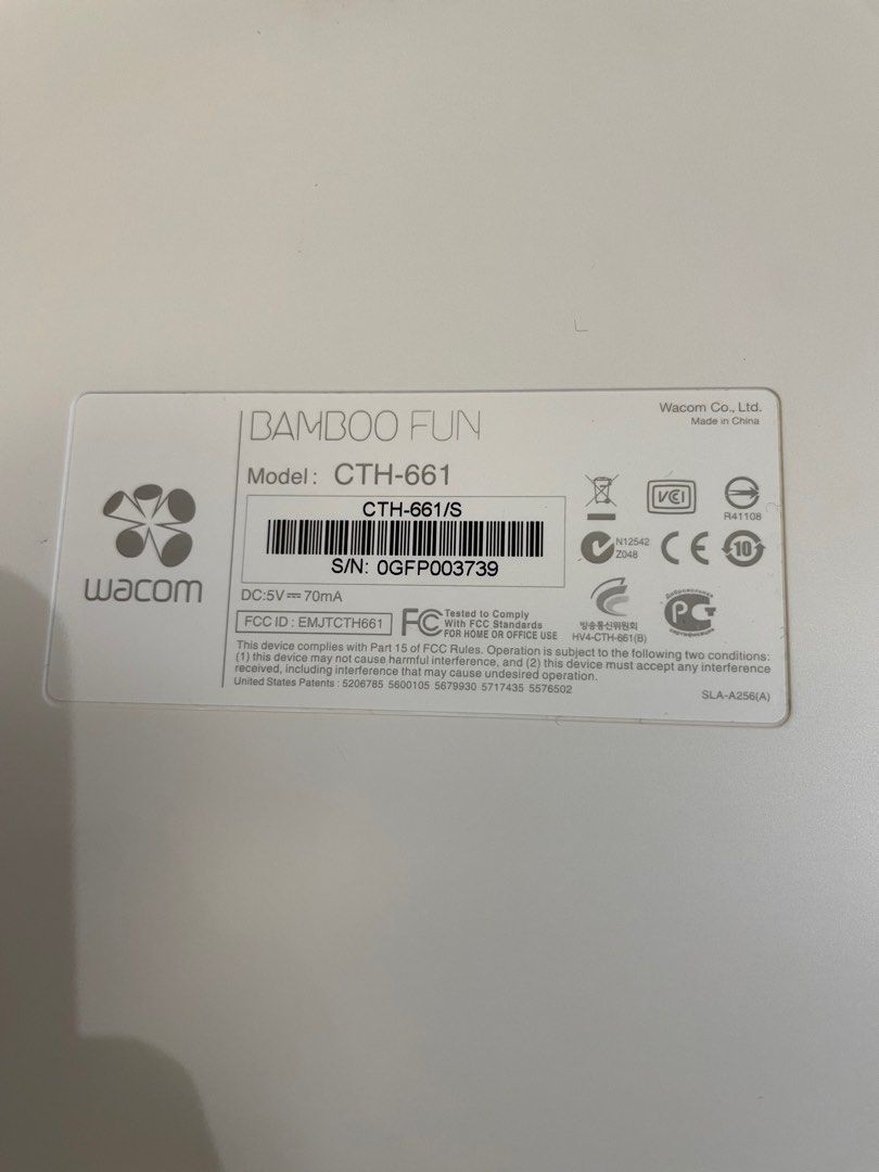  wacom bamboo fun cth 661 carousell