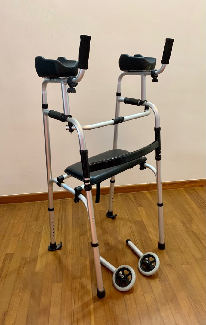 3 in 1 Aluminium Walking frame foldable with removable seat & unused