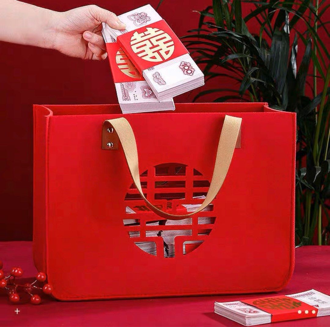 Red bag sale for wedding