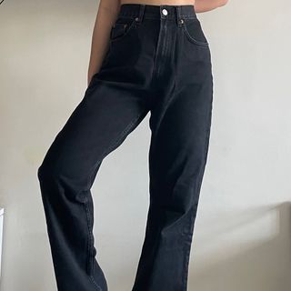 Zara   Black Boyfriend Pants Jeans
