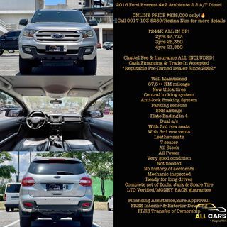 2016 Ford Everest 4x2 Ambient  Auto