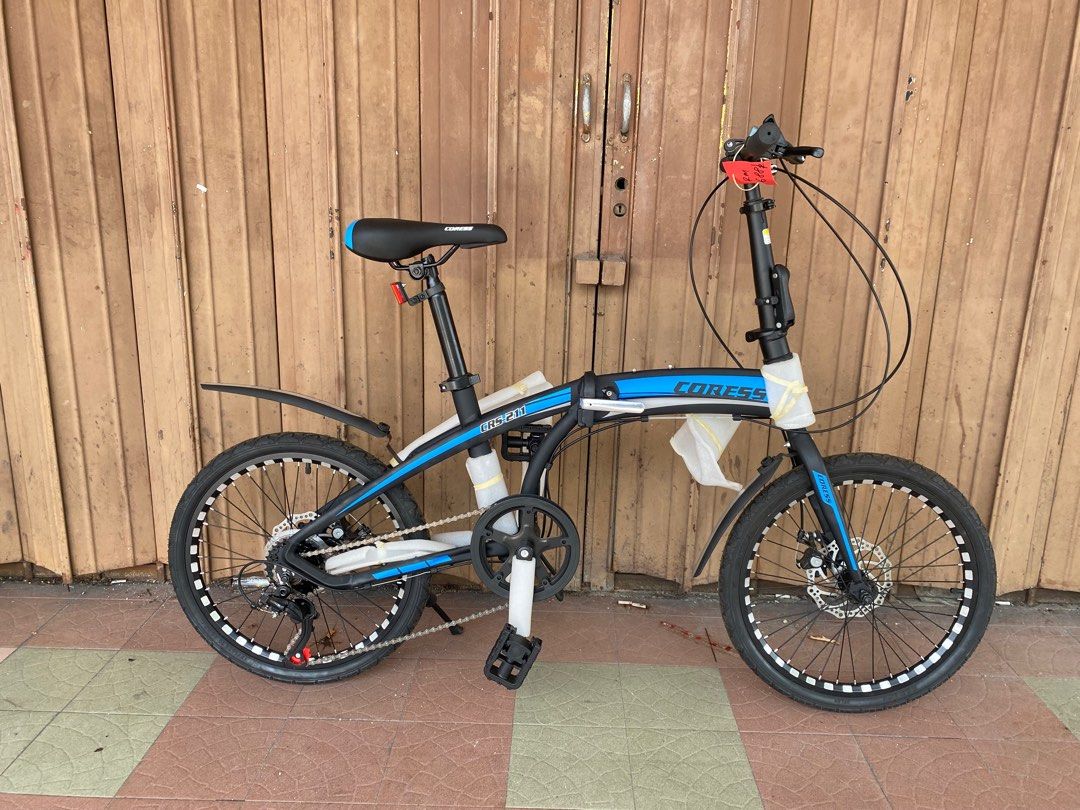 20er CORESS FOLDING BIKE ALLOY 6 SPEED BASIKAL LIPAT Disc brake BICYCLE Dewasa budak