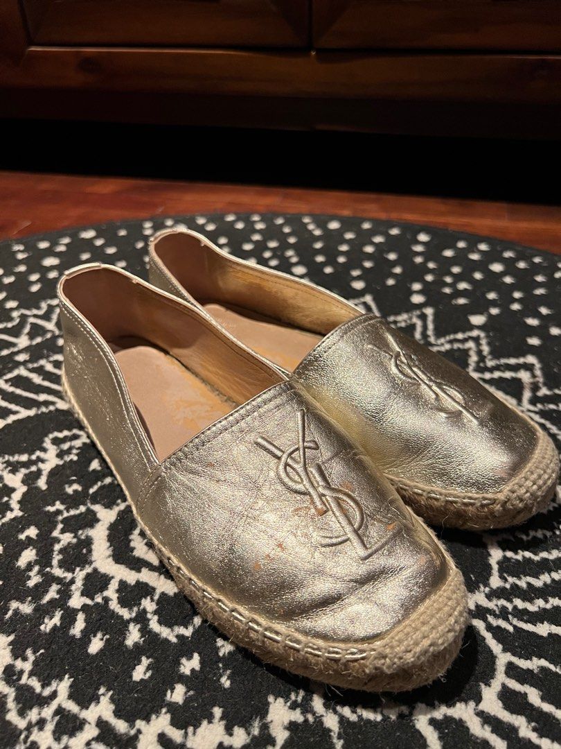 Ysl espadrilles gold new arrivals