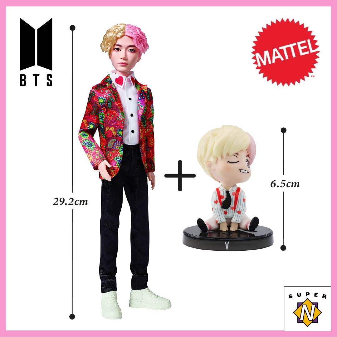 2 for RM100 BTS x Mattel V Tae Hyung Idol Doll Mini Figure