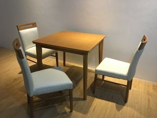 3pcs Modern Stylish JAPAN Solid Wood Dining Chair (table not included)