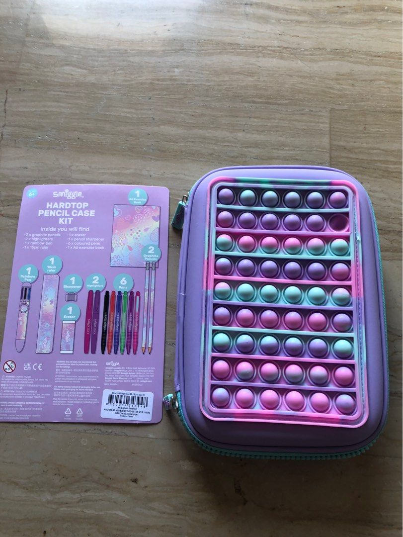 Smiggle pencil case with stationery outlet