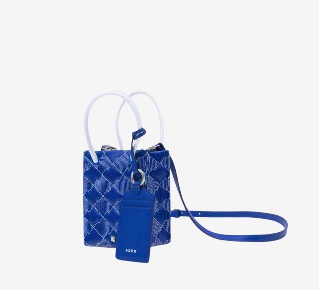 ADER ERROR Leather Small tenit shopper bag Z-Blue 羊皮小廢包韓國製