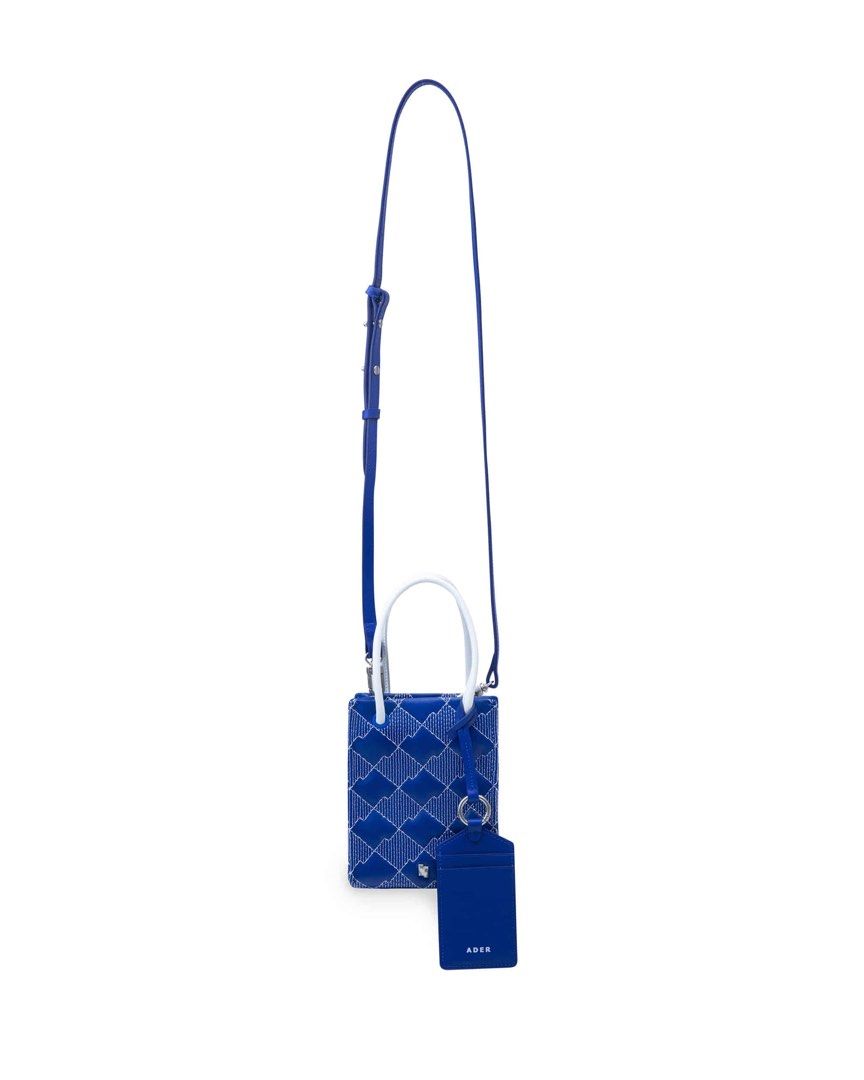 ADER ERROR Leather Small tenit shopper bag Z-Blue 羊皮小廢包韓國製