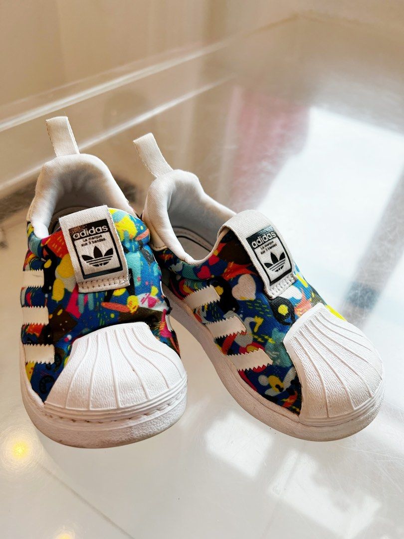 Adidas Kids Sneakers Shoes Trendy Unisex Slip ons 24 Babies