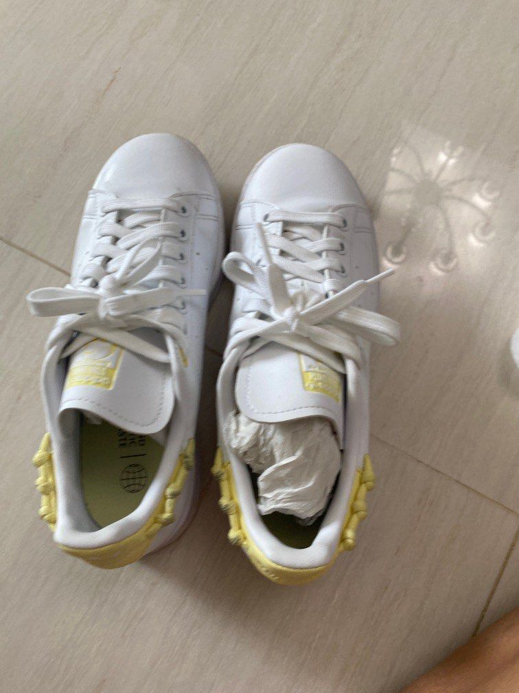 Adidas Stan Smith yellow knot Women s Fashion Footwear Sneakers