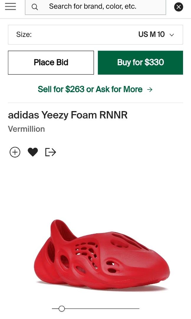 Adidas Yeezy Form Runner Vermilion UK10, Men's Fashion, Footwear, Sneakers  on Carousell