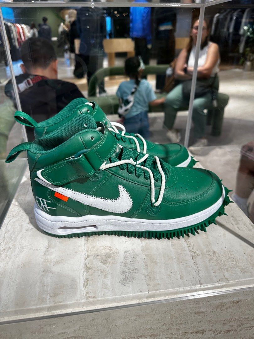 NIKE x Off-White Air Force 1 Mid Sp Pine Green