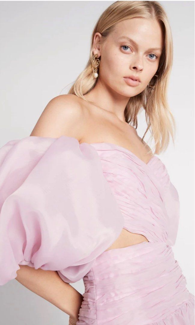 AJE myriad cut out mini dress lilac pink Women s Fashion Dresses