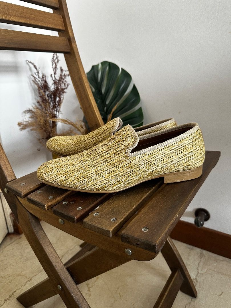 straw loafers