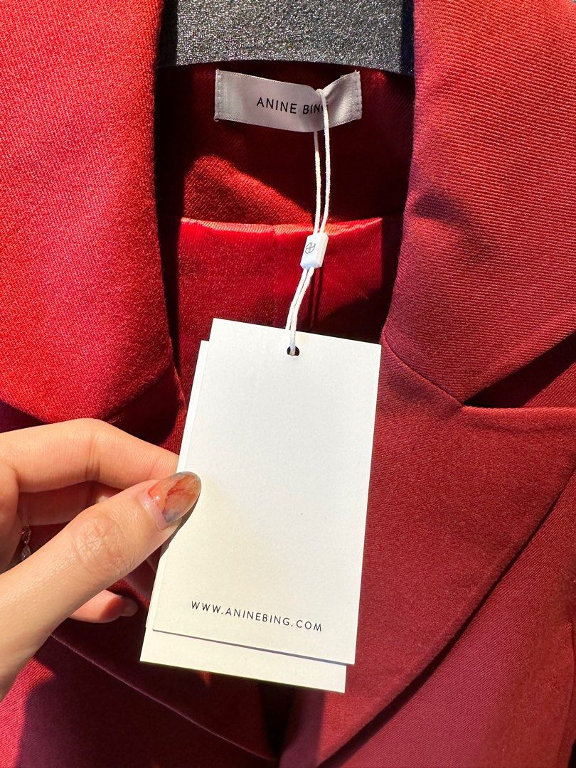 Anine Bing Becky Blazer in Rust size XS Brand new with tags
