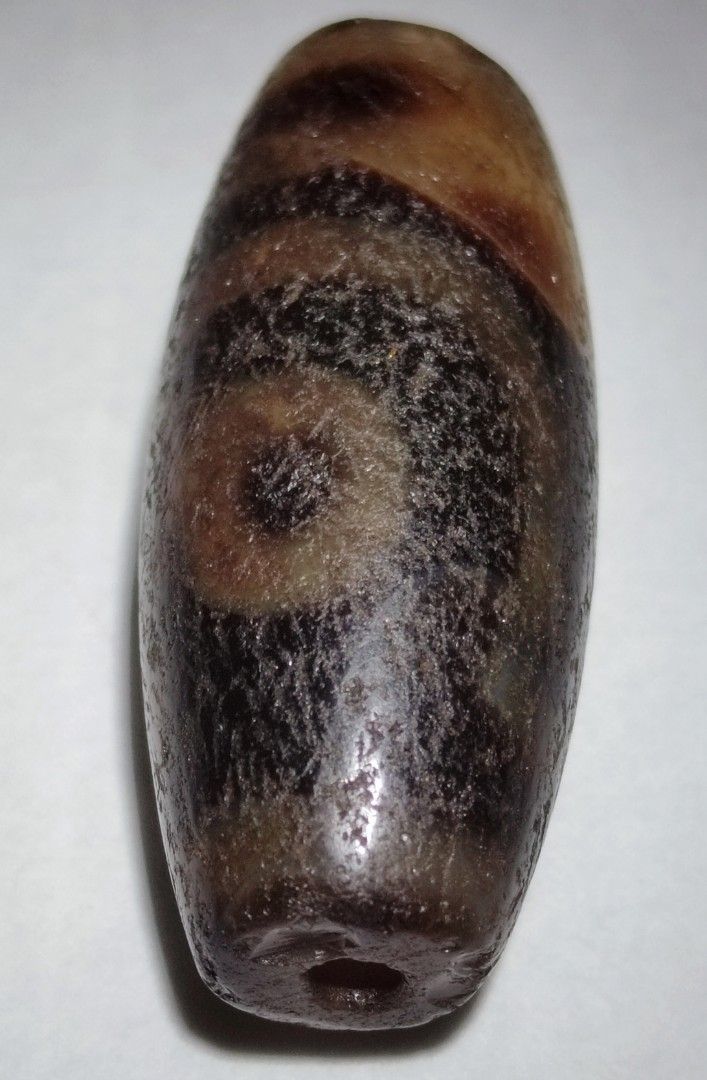 Antique 2 Eye Tibetan Dzi Bead Hobbies Toys Collectibles