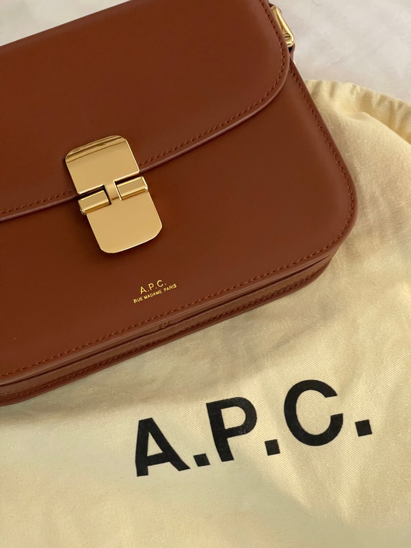 Apc grace brown, Women's Fashion, Bags & Wallets, Crossbody Bags on
