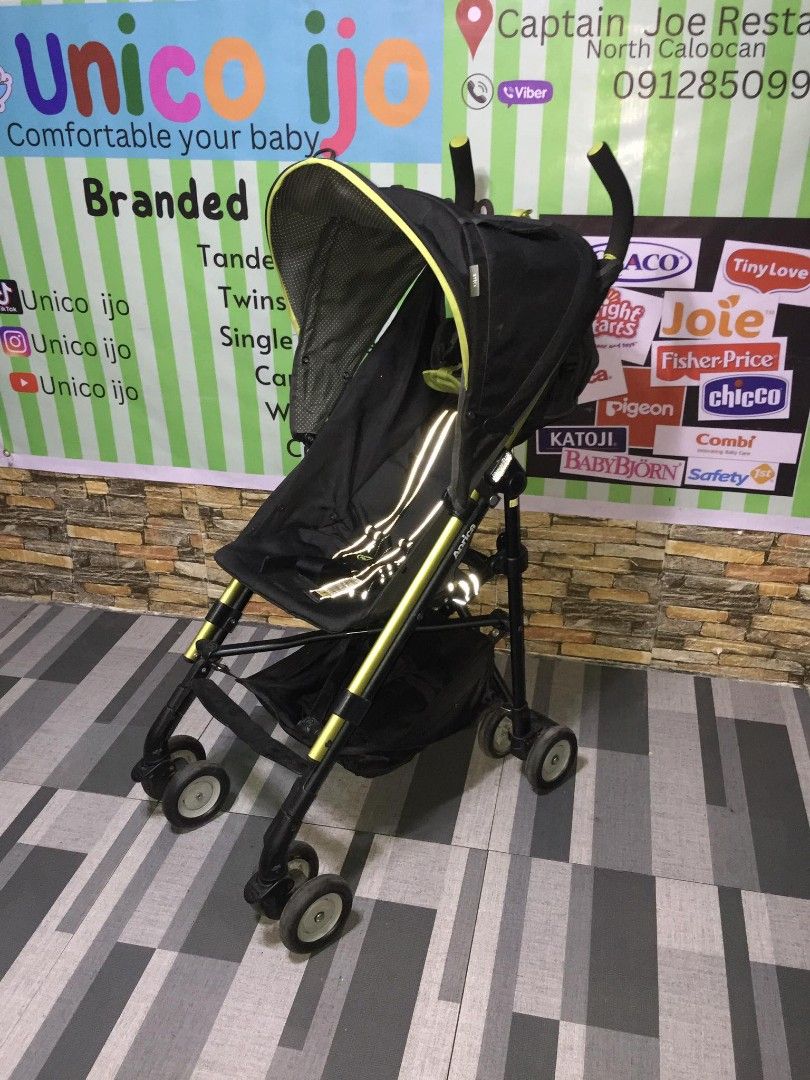 Aprica stick (Category: Strollers) located in Caloocan City. Submitted by Unicoijo02 (Listing ID 1228223962, Image 2). Description: open for shipping marame Po kayong pwde pag pilian may mga carseat din Po kame. loc. north Caloocan https://www.facebook.com/21Unijoijo?mibextid=ZbWKwL Actual pictures are posted. Most of the items are pre-owned, Manage your expectations. What you see is what you get.All units are second hand. No return No exchange. 