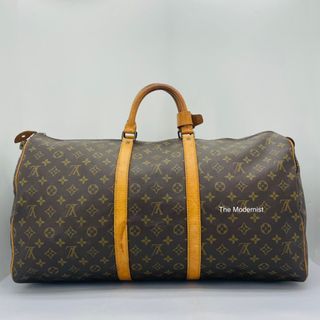 AUTHENTIC LOUIS VUITTON LIMITED EDITION KEEPALL LUGGAGE TOTE BAG - TAKASHI  MURAKAMI CAMOUFLAGE - LV MONOCAMOFLAGE, Luxury, Bags & Wallets on Carousell