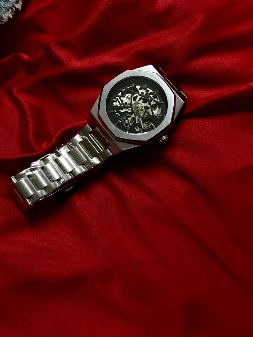 Skeleton shop dress watch
