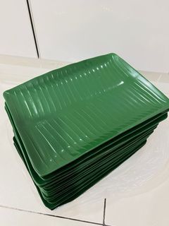 Banana Leaf Shape Plastic Plate
