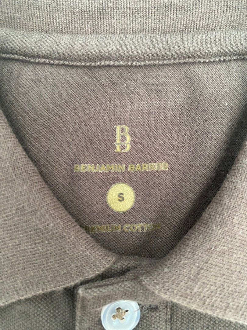 Benjamin Barker Brown Polo Tee, Men's Fashion, Tops & Sets, Tshirts ...