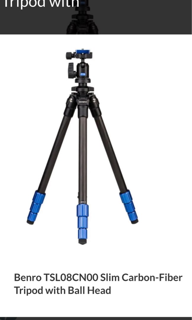 Benro Travel Tripod Carbon Fiber, Photography, Photography Accessories