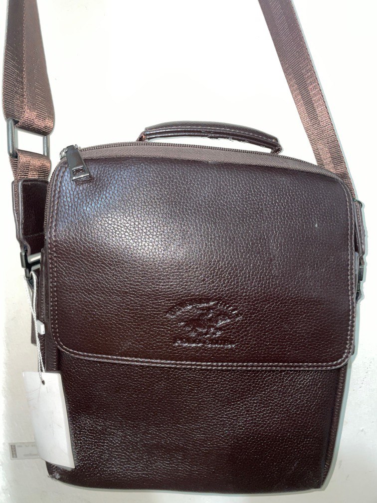 beverly hills polo club leather sling bag