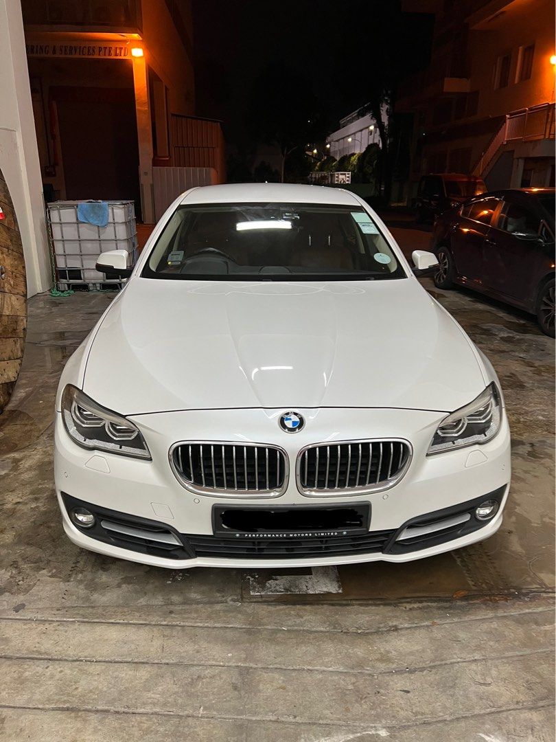 BMW 5 Series Sedan 520i (A) (Category: Used Cars) located in Singapore. Submitted by tom_168 (Listing ID 1228070739, Image 1). Description: Direct owner car Front and back reverse camera Upgrade android display Low mileage and less drive park under shade due to frequent overseas travel 17 inch new tyre. Original paint tip top condition .