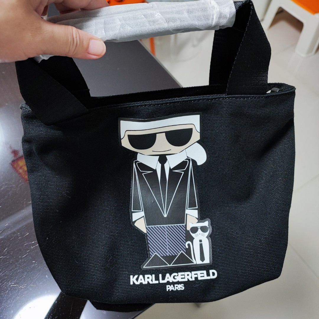 Karl Lagerfeld Box Clutch Bag, Luxury, Bags & Wallets on Carousell