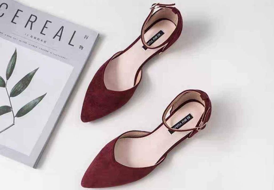 Maroon flat new arrivals sandals