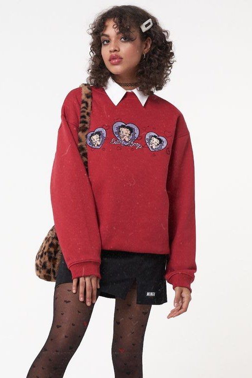 Betty boop sweater red hotsell