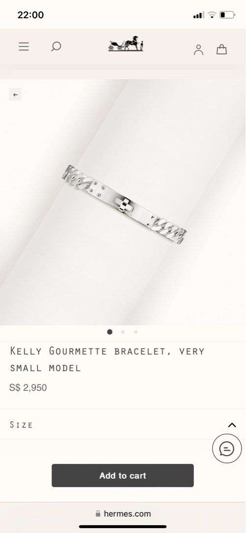 bracelet kelly gourmette very small model
