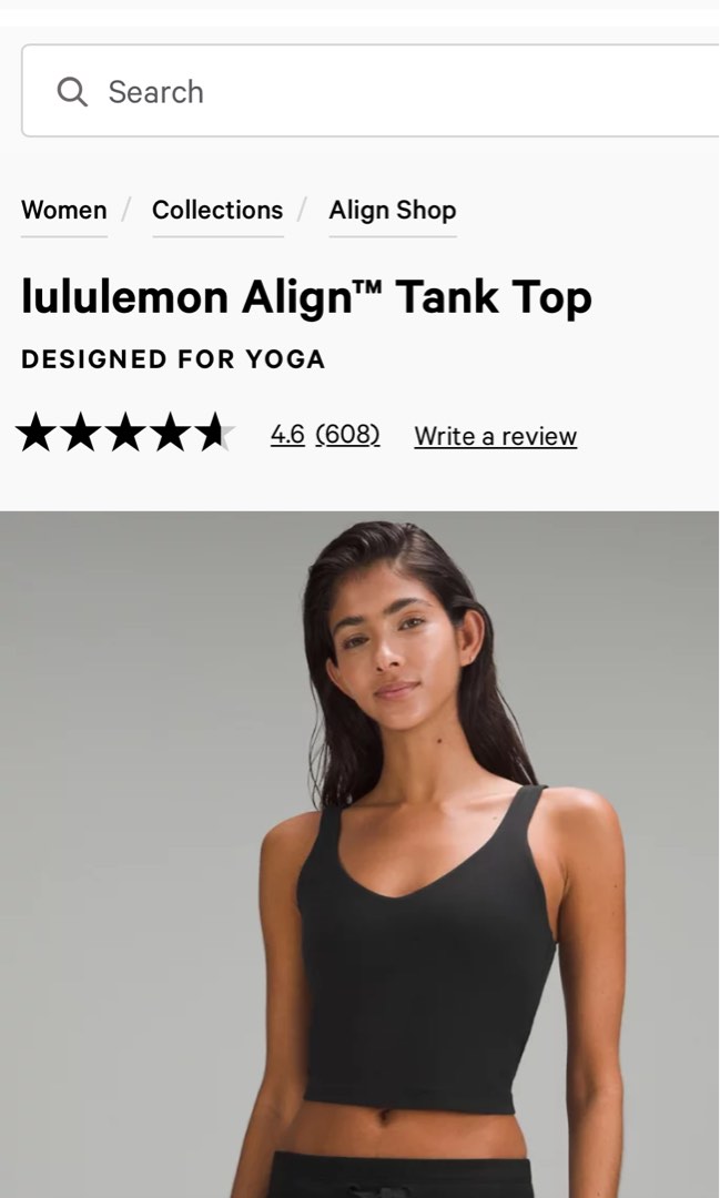 Lululemon Align Tank Top - Pink clay SIZE 2, Women's Fashion, Activewear on  Carousell