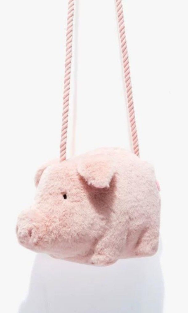 Fuzzy pig hotsell crossbody bag