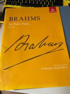 Brahms six piano pieces Op.118