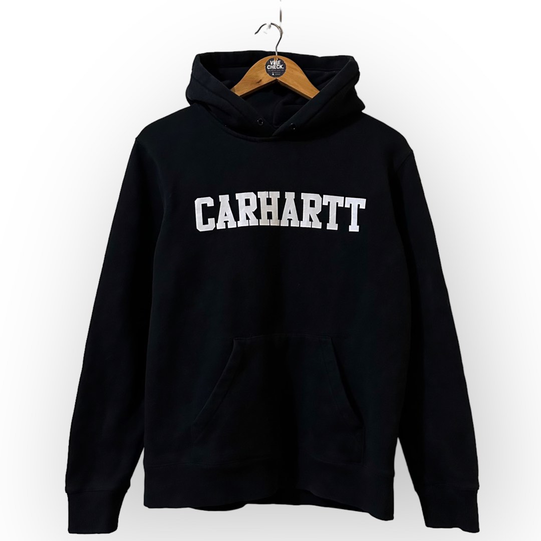 Carhartt Spellout Black Hoodie, Men's Fashion, Tops & Sets, Hoodies on ...