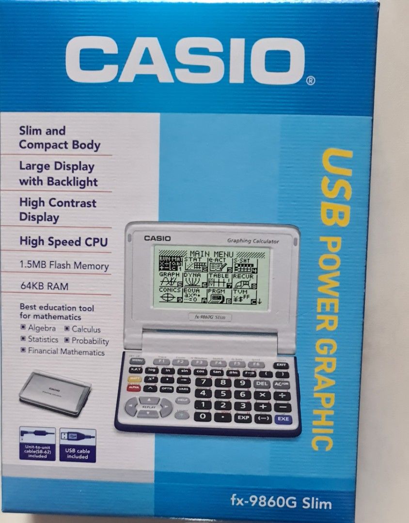 Casio USB Power Graphic fx-9860G Slim(non nego), Mobile Phones ...