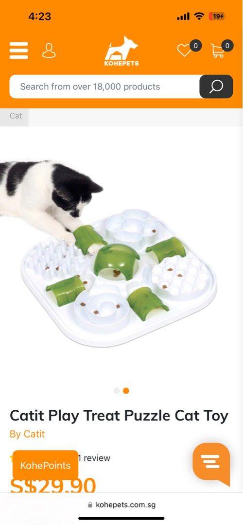 Catit play treat puzzle sales