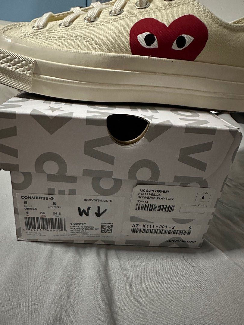 Cdg converse clearance womens size 6