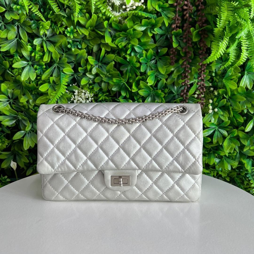 Chanel Reissue 226 Silver Calf SHW