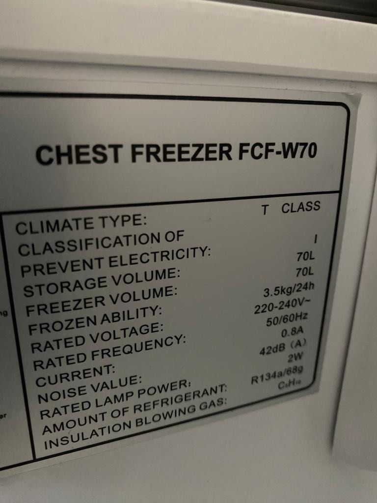 Chest Freezer 70L, TV & Home Appliances, Kitchen Appliances ...